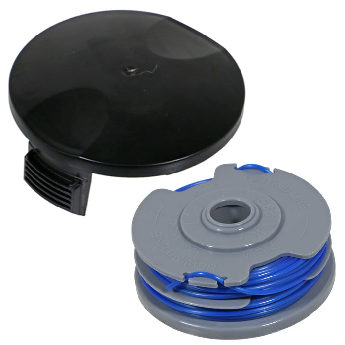 Strimmer Spool Line + Cap for RYOBI RLT4027 RLT4125 RLT5027 RLT5125 RLT5127