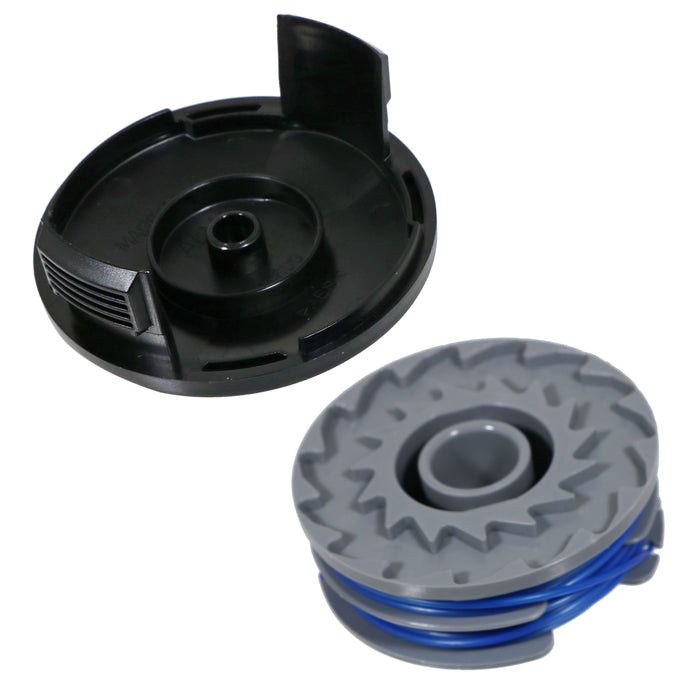 Strimmer Spool Line + Cap for RYOBI RLT4027 RLT4125 RLT5027 RLT5125 RLT5127