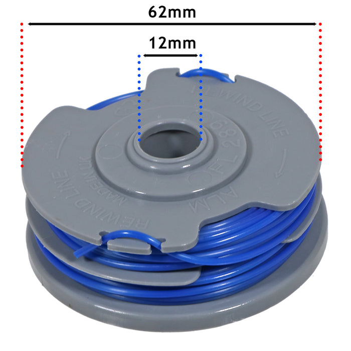 Strimmer Spool Line + Cap for RYOBI RLT4027 RLT4125 RLT5027 RLT5125 RLT5127