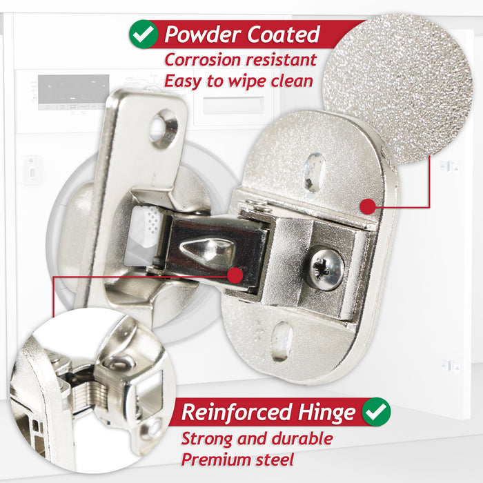 Integrated Door Hinge Magnetic Fixing Kit for Logik LI8W6D17 LI8W6D20 LIW714W15 LIW714W20 LIW814W15 LIW814W20 Washing Machine (20 Pieces)
