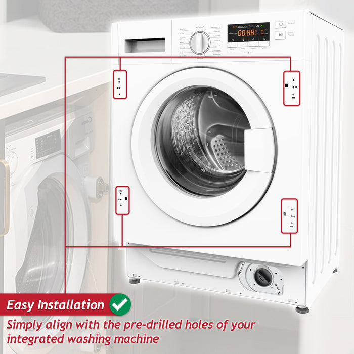 Integrated Door Hinge Magnetic Fixing Kit for Kenwood KIW814W23 KIW914W23 Washing Machine (20 Pieces)