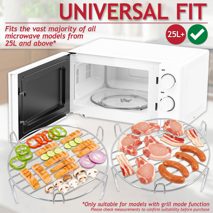 Grill Wire Rack for Panasonic 25L+ Microwave Stainless Steel Turntable Stand (261511705400, 12970000000321)