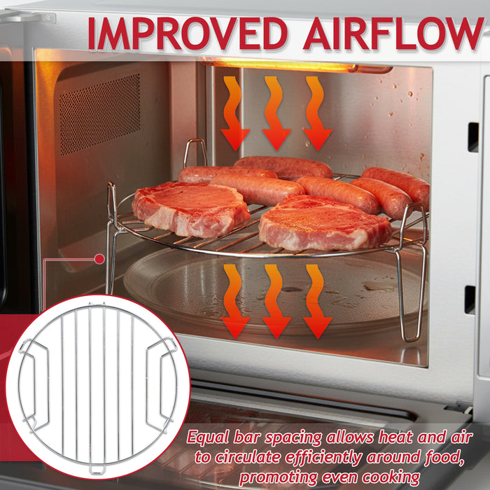 Universal Microwave Grill Wire Rack Stainless Steel Turntable Stand for 25L+ Models (261511705400, 12970000000321)