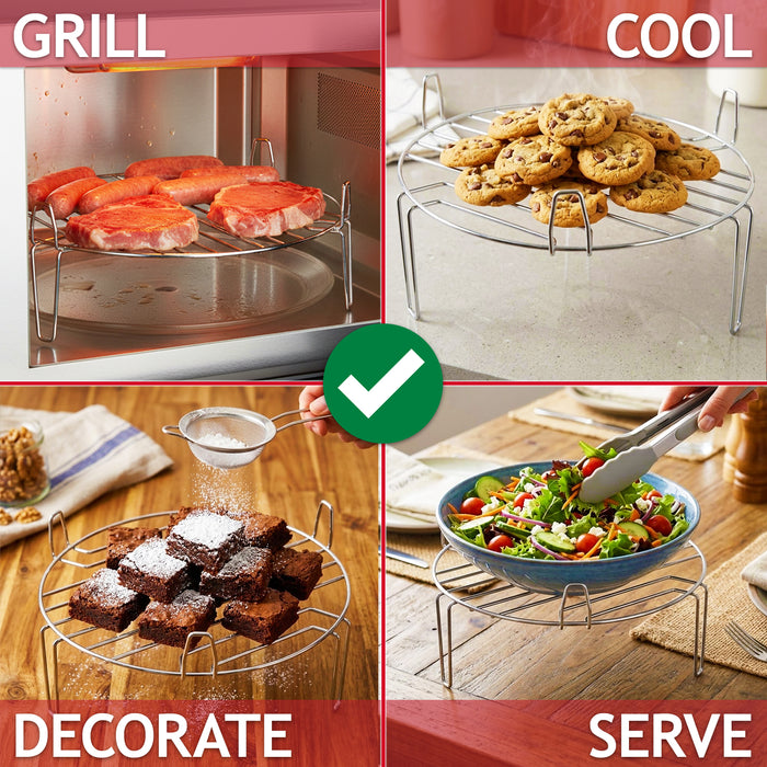 Grill Wire Rack for Panasonic 25L+ Microwave Stainless Steel Turntable Stand (261511705400, 12970000000321)