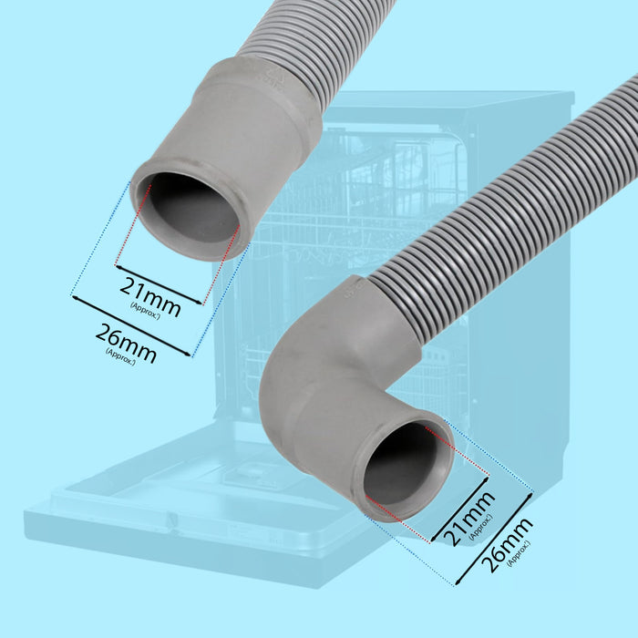 Currys Essentials Dishwasher Internal Hose CDW45 CID45 Drain Pipe 21mm