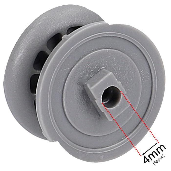 Currys Essentials Dishwasher Basket Wheels Guide Support x 2 CDW45 CDW60 CID45 CID60