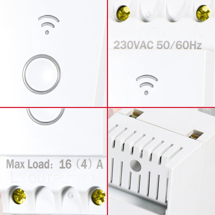 Optimum Wi-Fi DIN Rail Time Switch 230V 50Hz 16(4)A Programmable Timer (OP-DRWF01)