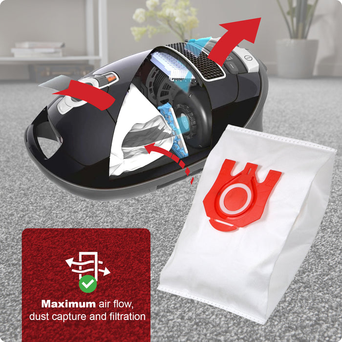 Bags for Miele FJM 3D Vacuum Cleaner C1 C2 C3 S4210 S4560 S6210 S6240 x 8