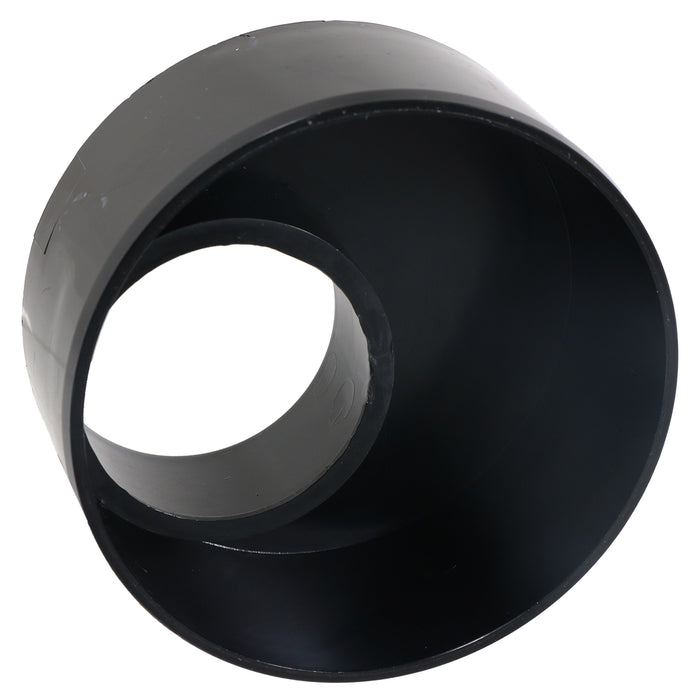 110mm to 56mm (50mm) Solvent Weld Soil System Waste Pipe Reducer Adaptor (Black)