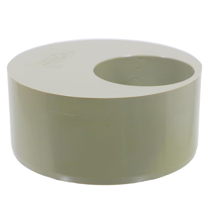 110mm to 56mm (50mm) Solvent Weld Soil System Waste Pipe Reducer Adaptor (Olive Grey)