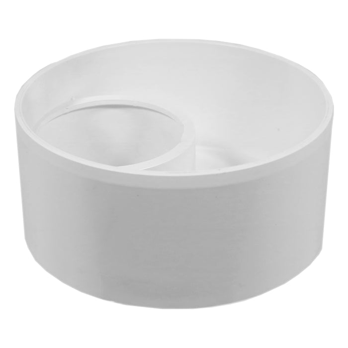 110mm to 56mm (50mm) Solvent Weld Soil System Waste Pipe Reducer Adaptor (White)