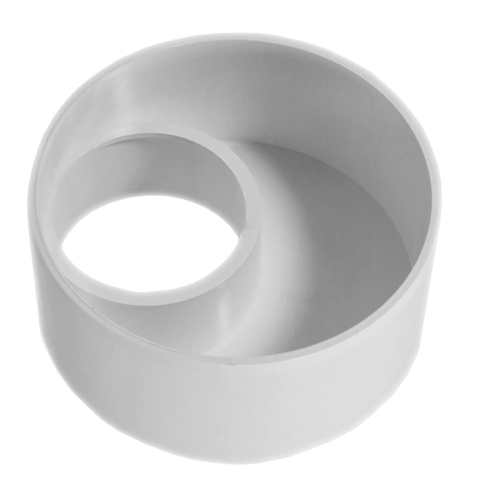110mm to 56mm (50mm) Solvent Weld Soil System Waste Pipe Reducer Adaptor (White)