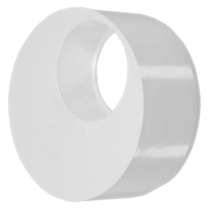 110mm to 56mm (50mm) Solvent Weld Soil System Waste Pipe Reducer Adaptor (White)