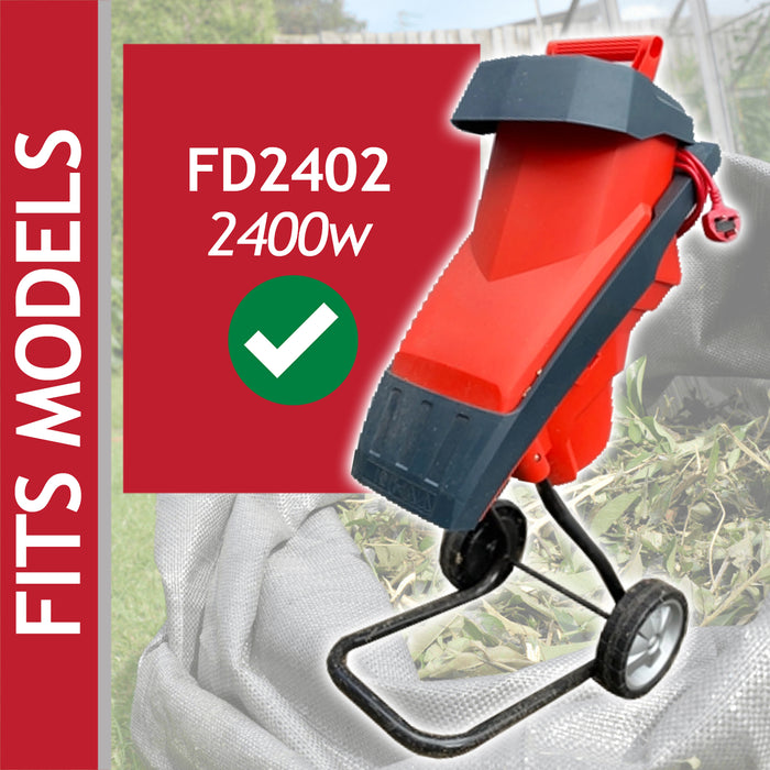 Metal Blade for Sovereign FD2402 2400W Garden Shredder (19.5cm, Pack of 2)