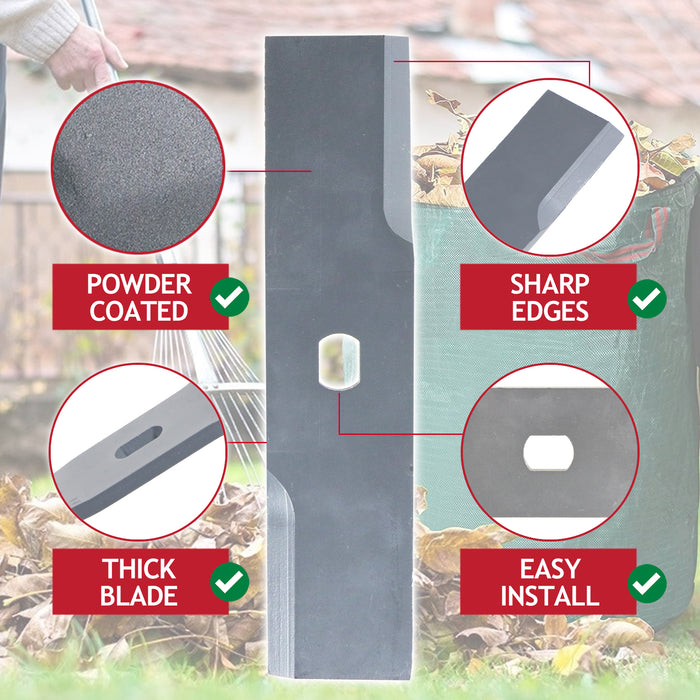 Metal Blade for Sovereign FD2402 2400W Garden Shredder (19.5cm, Pack of 2)