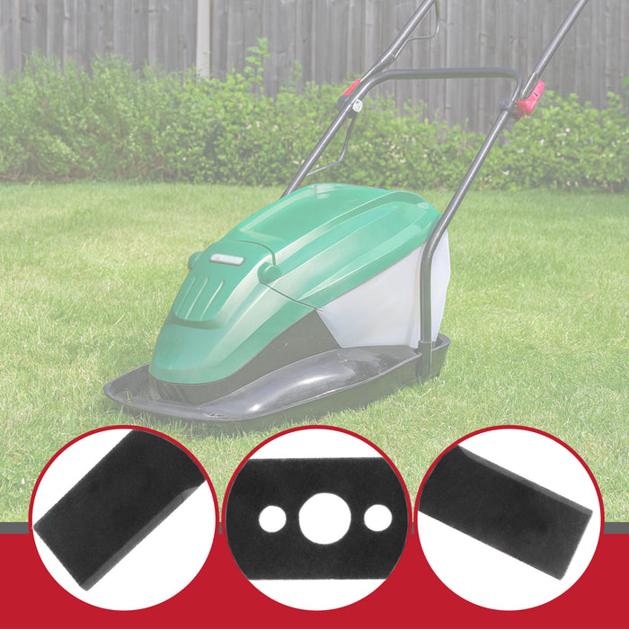 Blade for Qualcast MEH1836 Lawnmower 36cm GDH8BX.00.02 + Impeller Fan