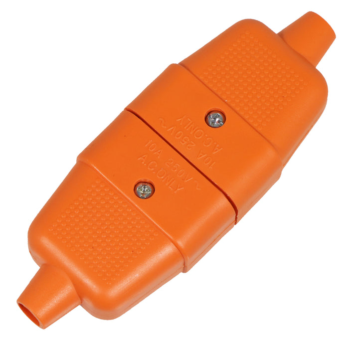 12M Lawnmower Cable Connector Repair Strimmer Hedge Trimmer Power Plug 13A 2Core