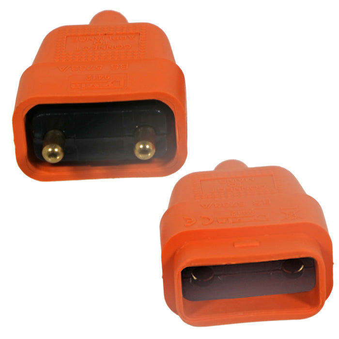 Lawnmower Cable Repair Kit Coupler 2 Core Pin Socket Plug Strimmer Trimmer