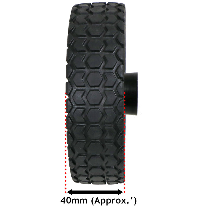 Universal 7" Lawnmower Wheel 175mm Tyre Reducer Bushes