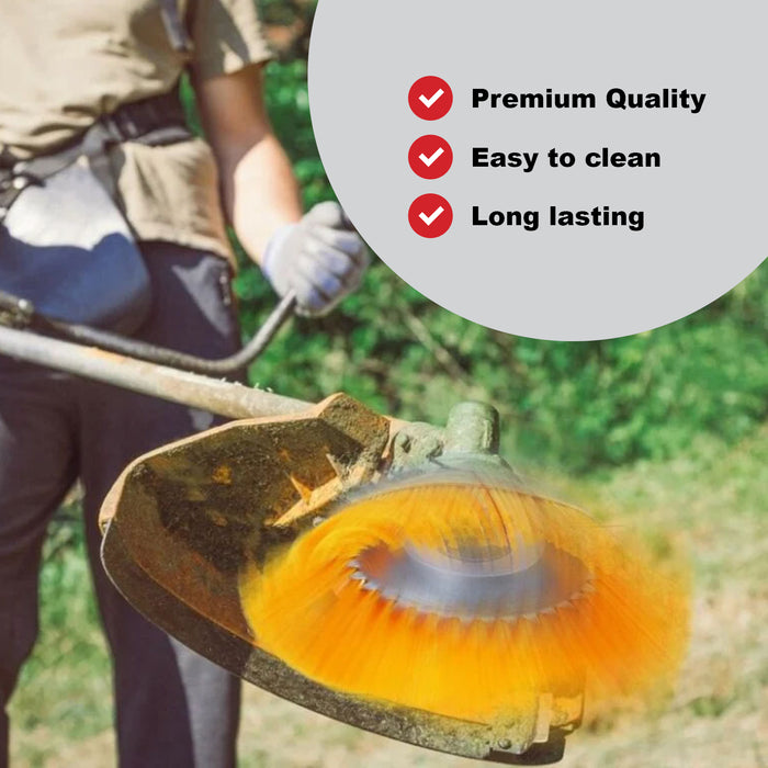 Nylon Brush Head for Strimmer 8inch Brushcutter Trimmer Universal