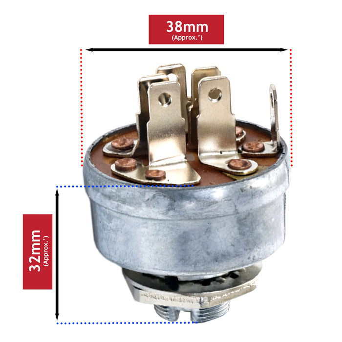 Ignition Switch for Countax Westwood MTD Scag 48798 44812900 2703 Ride on Lawnmower