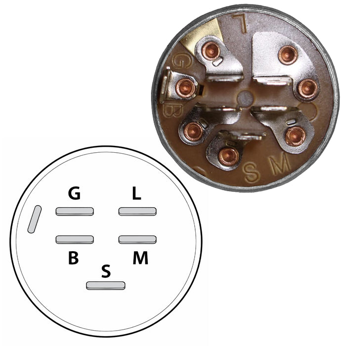 Ignition Switch for Countax Westwood MTD Scag 48798 44812900 2703 Ride on Lawnmower