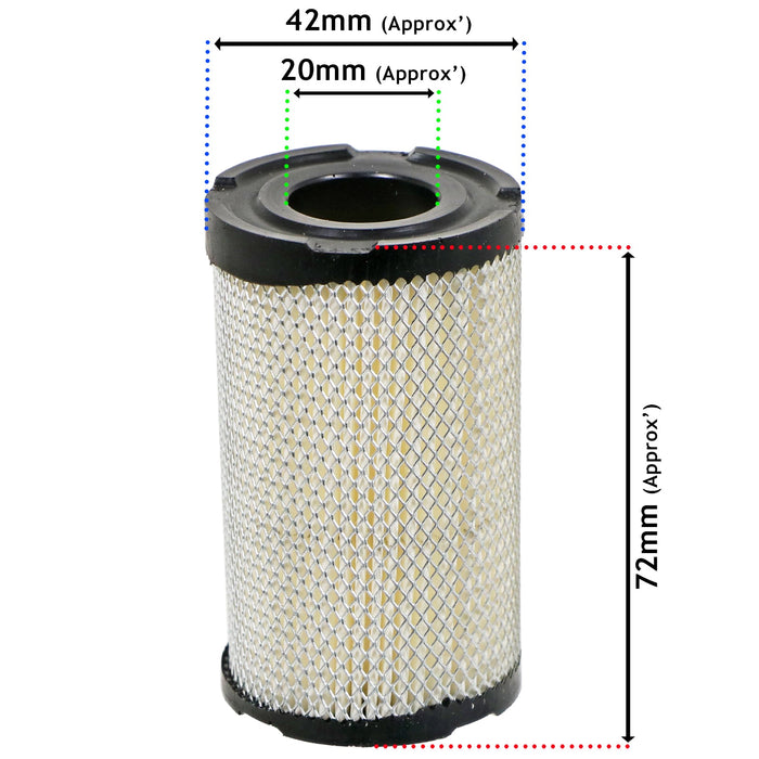 Air Filter for Tecumseh AQ148 AV LAV Lawnmower Engine Spark Plug Filters Kit