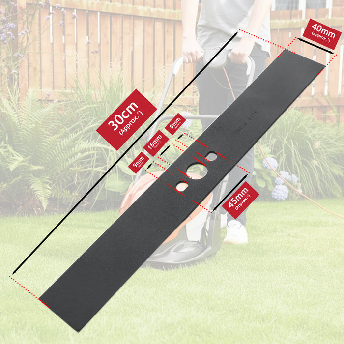 Blade for Flymo Lawnmower 30cm EasiGlide 300 300V Plus SimpliGlide Mower FLY094 + Sharpener