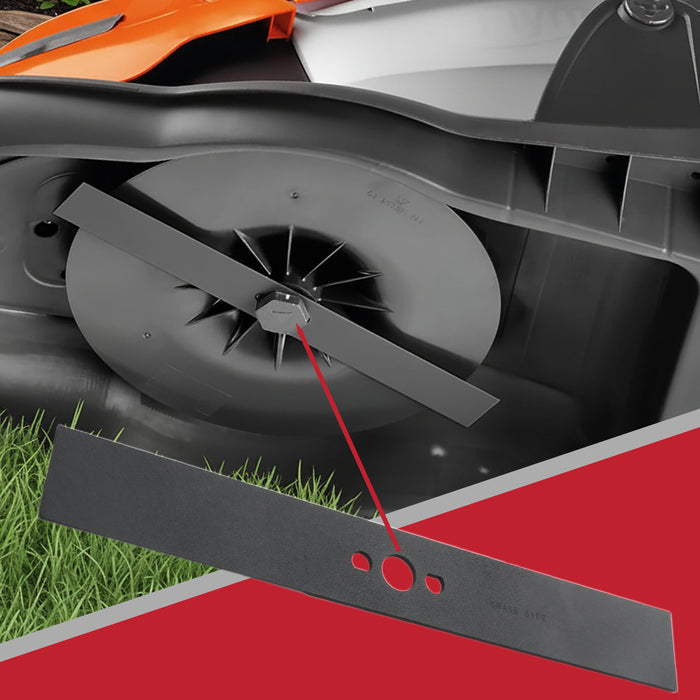 Blade for Flymo Lawnmower 30cm EasiGlide 300 300V Plus SimpliGlide Mower FLY094 + Sharpener