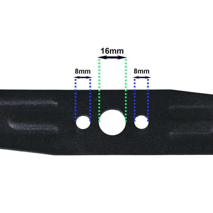 33cm Metal Blade for MCGREGOR MEH1533A MEH1533M Hover Mower + Drill Sharpener