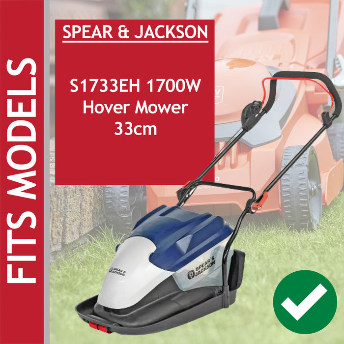 33cm Metal Blade for SPEAR & JACKSON S1733EH Hover Collect Mower Lawnmower