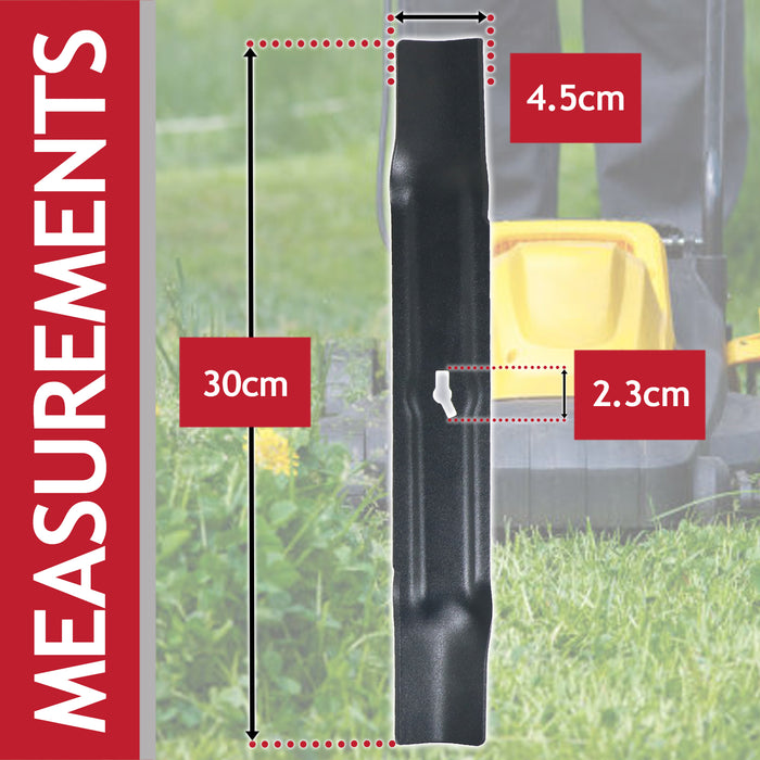 Metal Blade for Sovereign RM30 ME1030M RM31 ME1031M Lawnmower (30cm)
