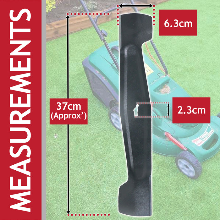 Metal Blade for Qualcast RM37 MEB1437M M2EB1437M M2EB1537M RM37RF Lawnmower (37cm)