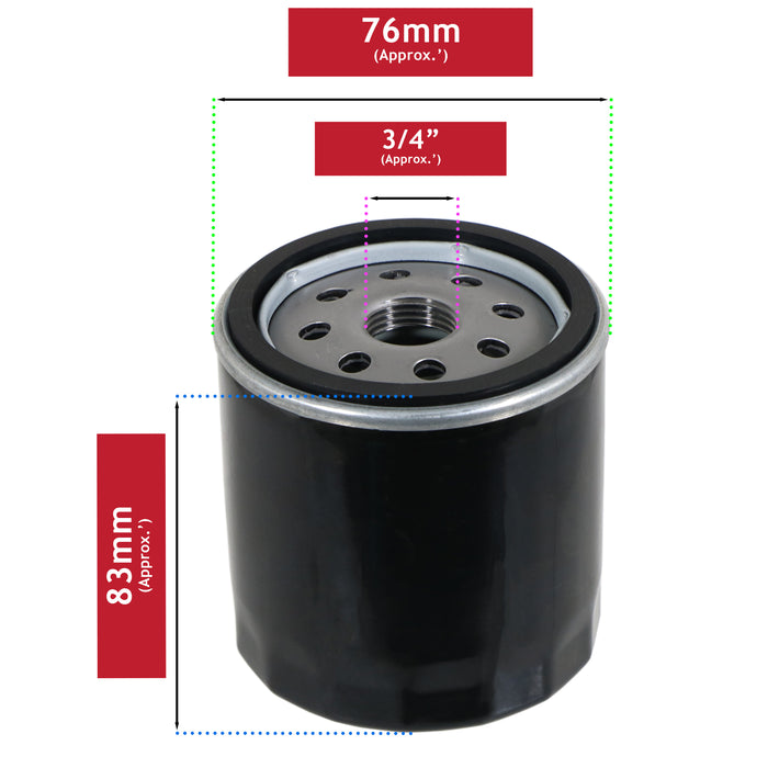 Oil Filter for Briggs & Stratton Intek Vanguard 491056 491056S 805255 807894