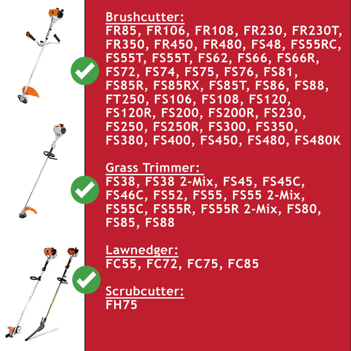 Fuel Cap for Stihl FC55 FC75 FC85 FH75 FS45 FS55 FS56 FS66 FS75 FS80 FS108 FS120 Strimmer Brushcutter