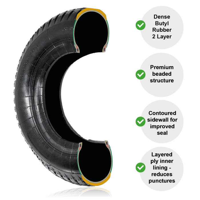Wheelbarrow Wheel Inner Tube and Barrow Tyre 4.00 - 8 4.80-8 Rubber Innertube x 2