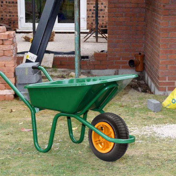 Tyre 4.00-8 4.80-8 Wheelbarrow Trolley Trailer Cart Pneumatic + Innertubes x 2