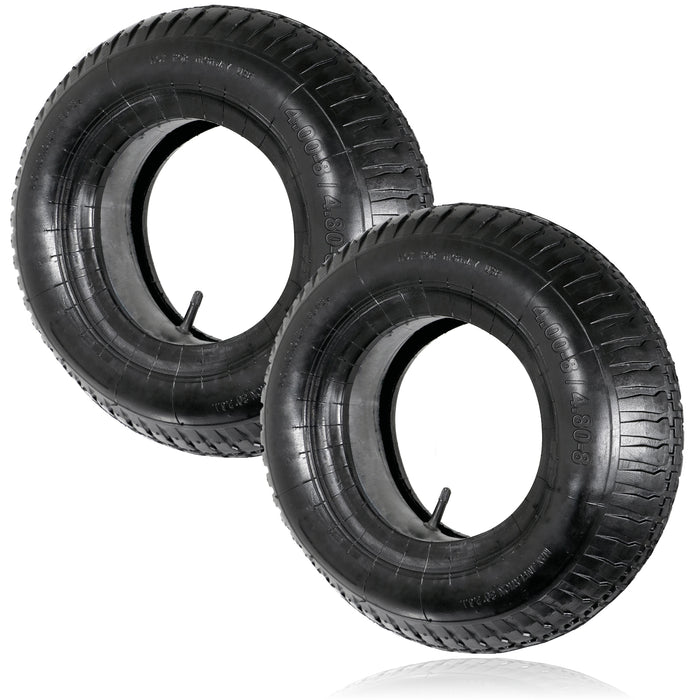 Wheelbarrow Wheel Inner Tube and Barrow Tyre 4.00 - 8 4.80-8 Rubber Innertube x 2