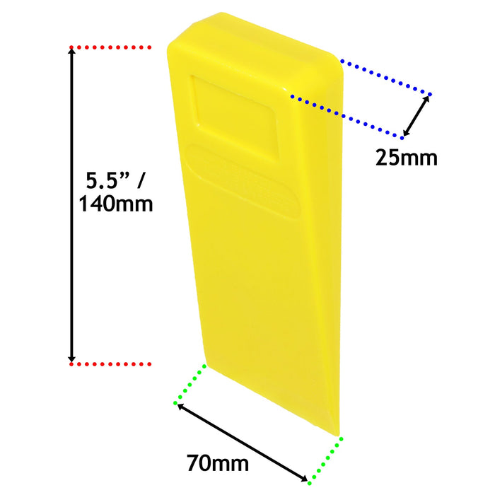 Tree Felling Wedge Heavy Duty Chainsaw Log Wood Cutting Cleaving Block Tools (5.5", Pack of 2)