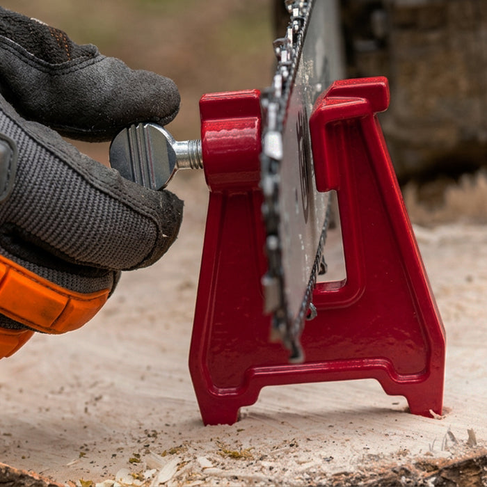 Chainsaw Stump Vice Chain Sharpening Secure Clamp Tool Vise Heavy Duty
