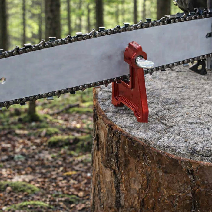 Chainsaw Stump Vice Chain Sharpening Secure Clamp Tool Vise Heavy Duty