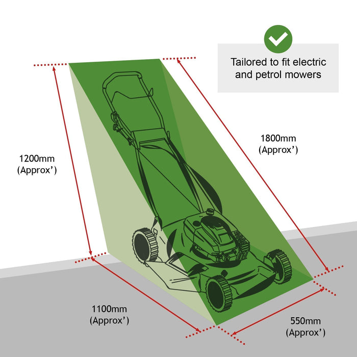 Lawnmower Cover For MOUNTFIELD SP41 SP46 HP164 HP165 Princess Mower Waterpoof