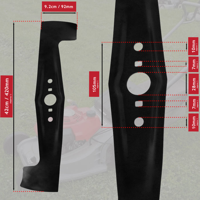 Blade for Honda HRB423 HRB423K1 Lawnmower 17" 43cm 72511-VA9-H50 + Sharpener