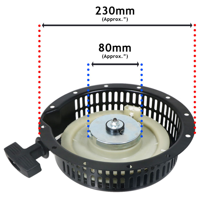 Recoil Starter for Yanmar L75 L90 L100 9HP 10HP Engine 714660-76821 Pull Cord