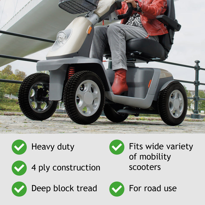 Tyre 3.00 x 8 Mobility Scooter Universal 300x8 Wheel + Inner tube 8 inch Rim
