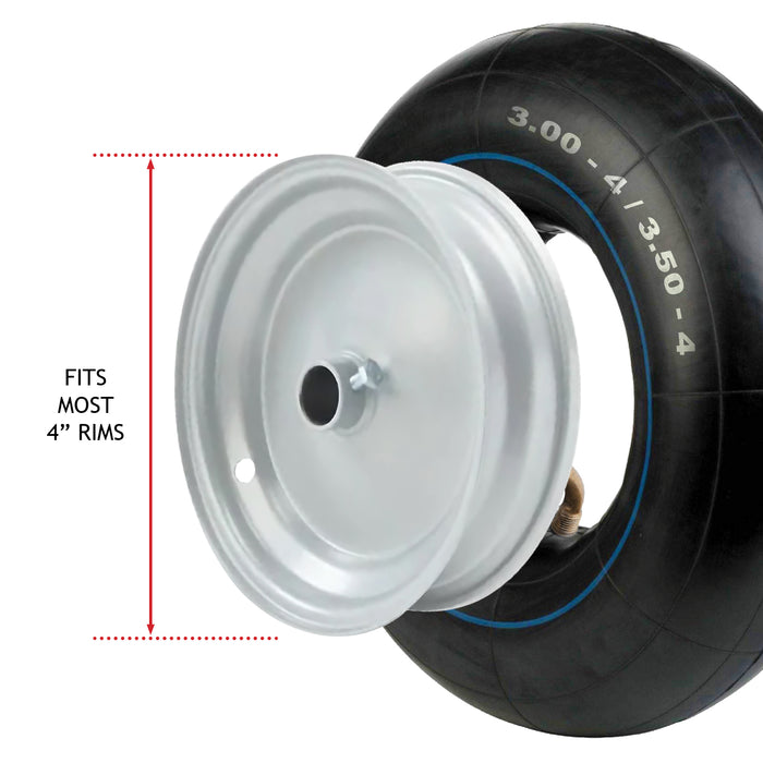 Inner Tube 4.00x5 330x100 Wheel Barrow Trailer Mobility Scooter Cart Angled Pneumatic 4.00-5 x 4