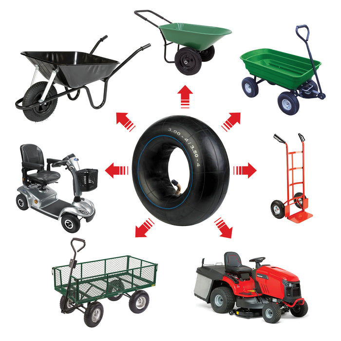 Inner Tube 4.00x5 330x100 Wheel Barrow Trailer Mobility Scooter Cart Angled Pneumatic 4.00-5 x 4