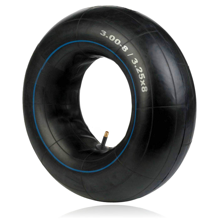 SPARES2GO Inner Tube 3.00x8 3.25x8 Straight Schrader Wheel Barrow Trailer Mobility Scooter Cart