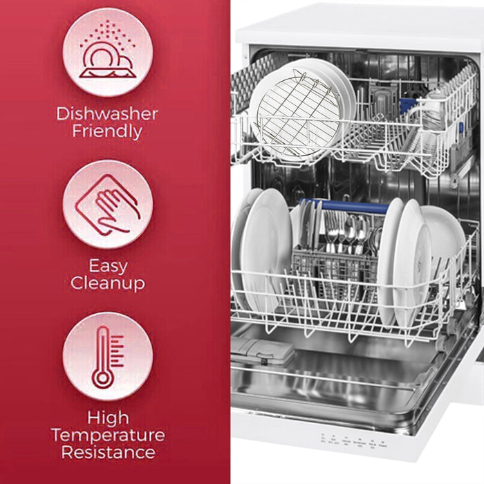 Basket Liner for George Home Air Fryer GHAFN1W1BL4C Round Shelf Rack Stainless Steel