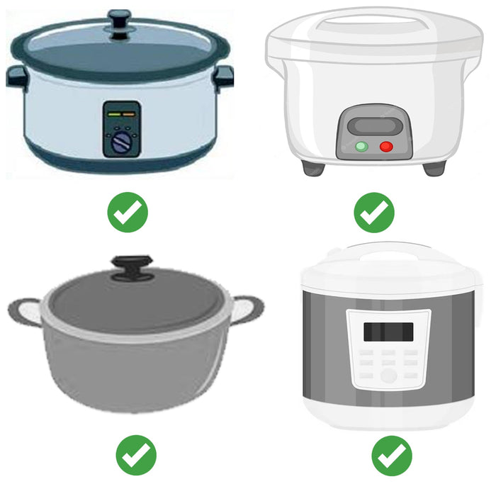 Liner for CrockPot Slow Cooker Basket Silicone Protector Divider Round 3.5L 3.7L 4.7L 5L 5.6L 6.5L 7.5L